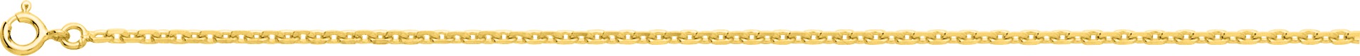Chaîne plaqué or maille forçat - épaisseur 2.25mm
