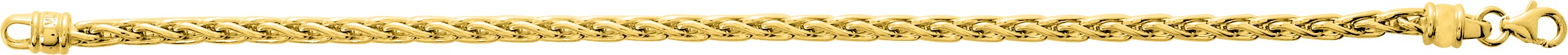 Bracelet plaqué or maille palmier - 19cm