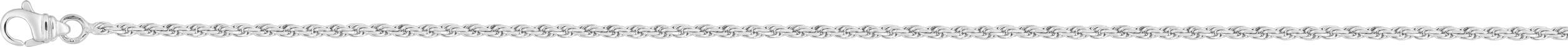 Chaîne or gris 18K - maille corde 1.6mm
