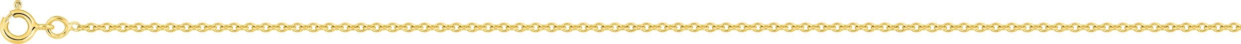 Chaîne or jaune 18K - maille forçat ronde 1.45mm