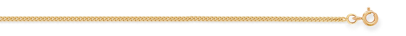 Chaîne or jaune 18K - maille gourmette 1.4mm