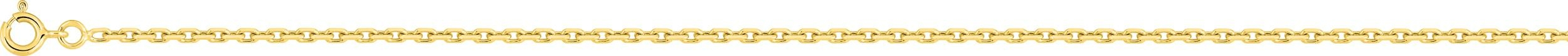 Chaîne or jaune 18K - maille forçat 2.10mm