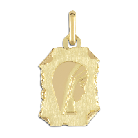 Pendentif or 18K - Vierge - 15x12mm