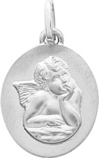 Pendentif or 18K - Ange - 14x12mm