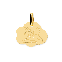 Pendentif or 18K - Ange - 16x13mm