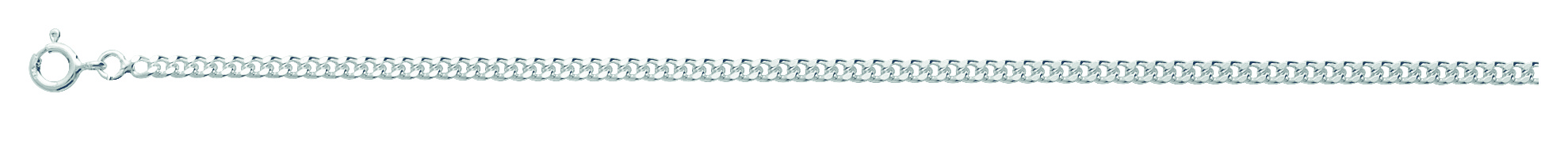 Chaîne argent rhodié - maille gourmette 2.75mm