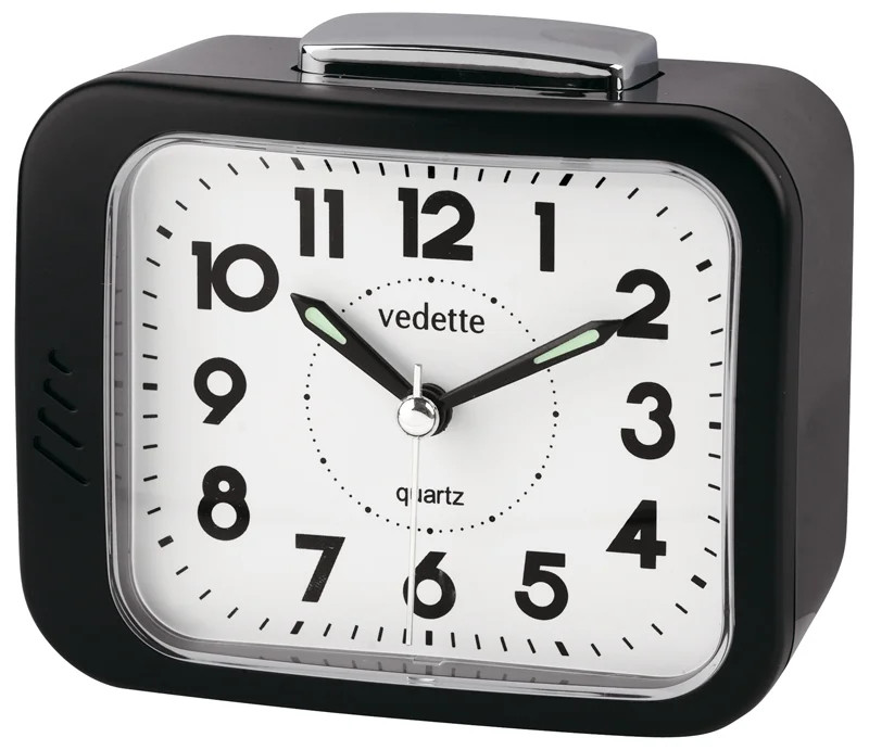 Réveil Quartz Vedette - H 8.5cm / L 10.5cm / P 6cm