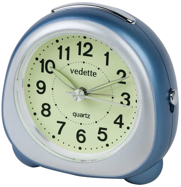 Réveil Quartz Vedette - H 8.7cm / L 8.7cm / P 5.3cm