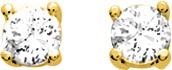 Boutons plaqué or & Oydes de zirconium 5mm