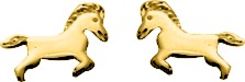 Boutons plaqué or ENFANT poney