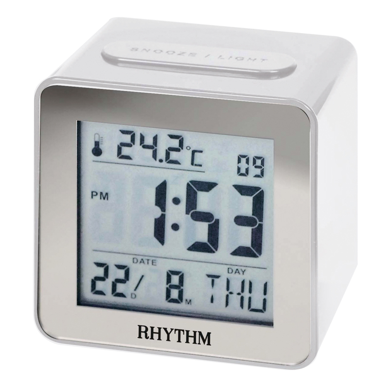 Réveil digital Rythm - H 7.2cm / L 7.2cm