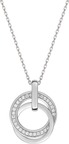 Collier argent rhodié & Oxydes de Zirconium - 43cm