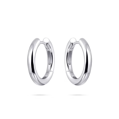 Créoles à charnière argent 20mm - fil 3mm