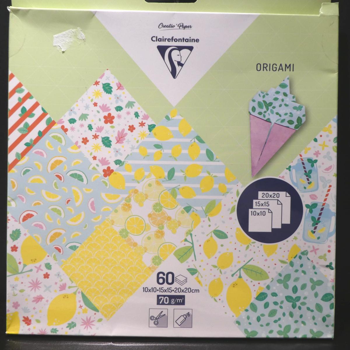Papiers Origami 3 Tailles CLAIREFONTAINE Nombreux Modèles Disponibles