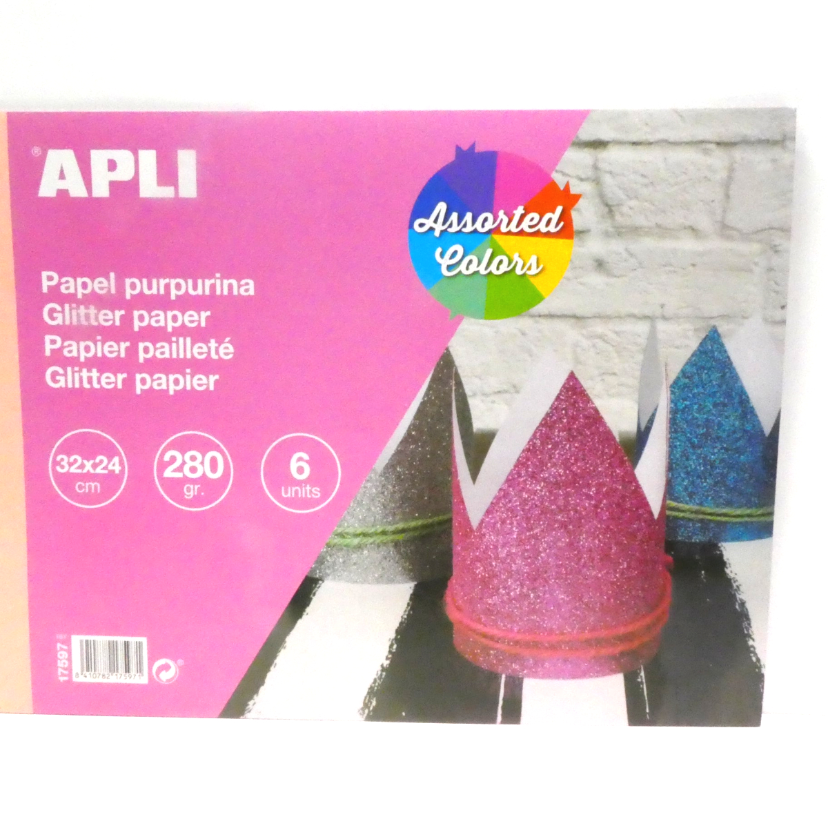 Papiers Pailletées APLI x 10