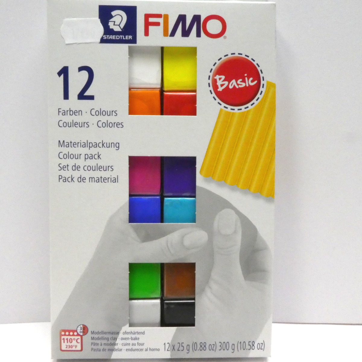 Lot de Pâte FIMO x 12 Coloris