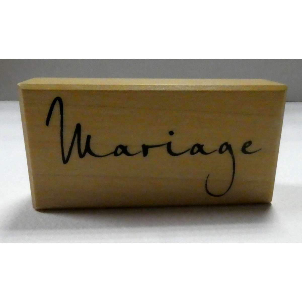 Tampon en Bois Mariage 6x3cm ARTEMIO