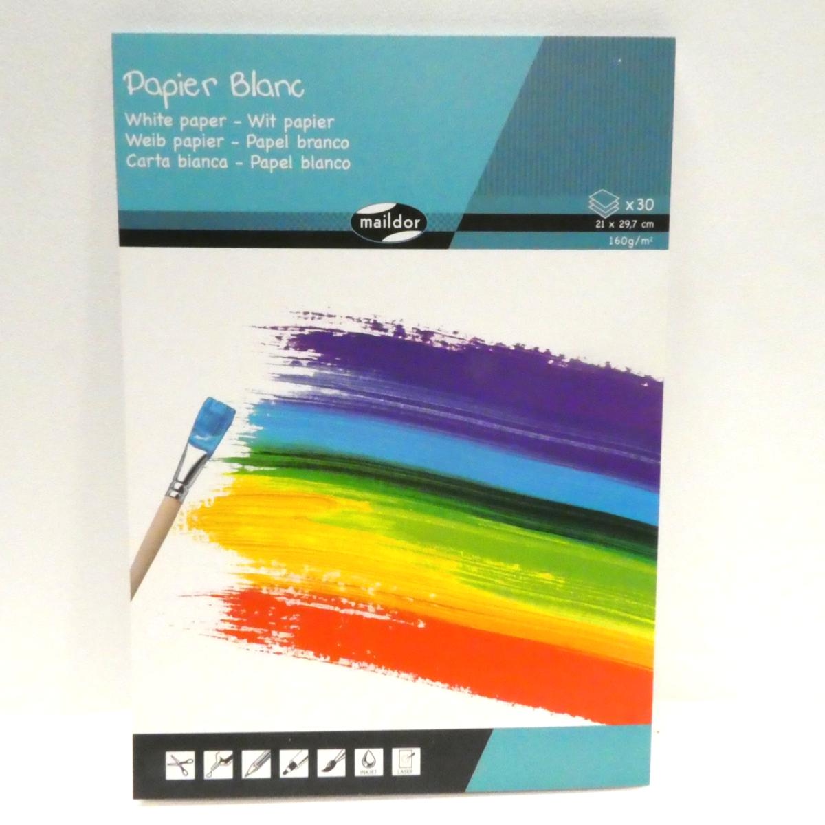 Bloc de Papiers Peinture x 30 MAILDOR