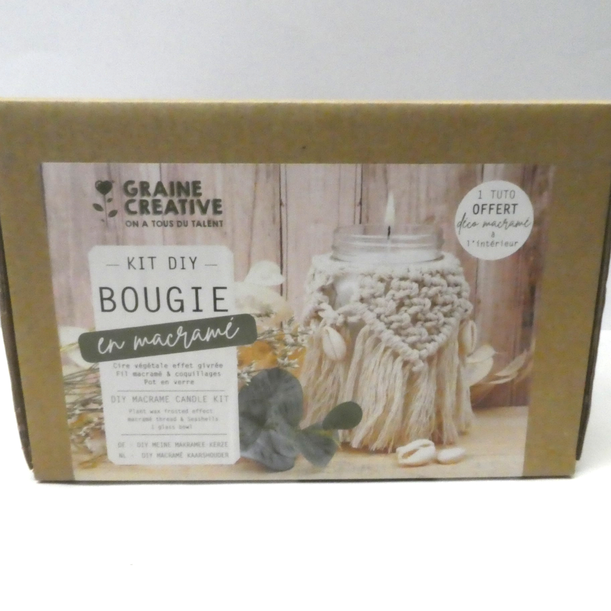 Kit Bougie Macramé GRAINE CREATIVE