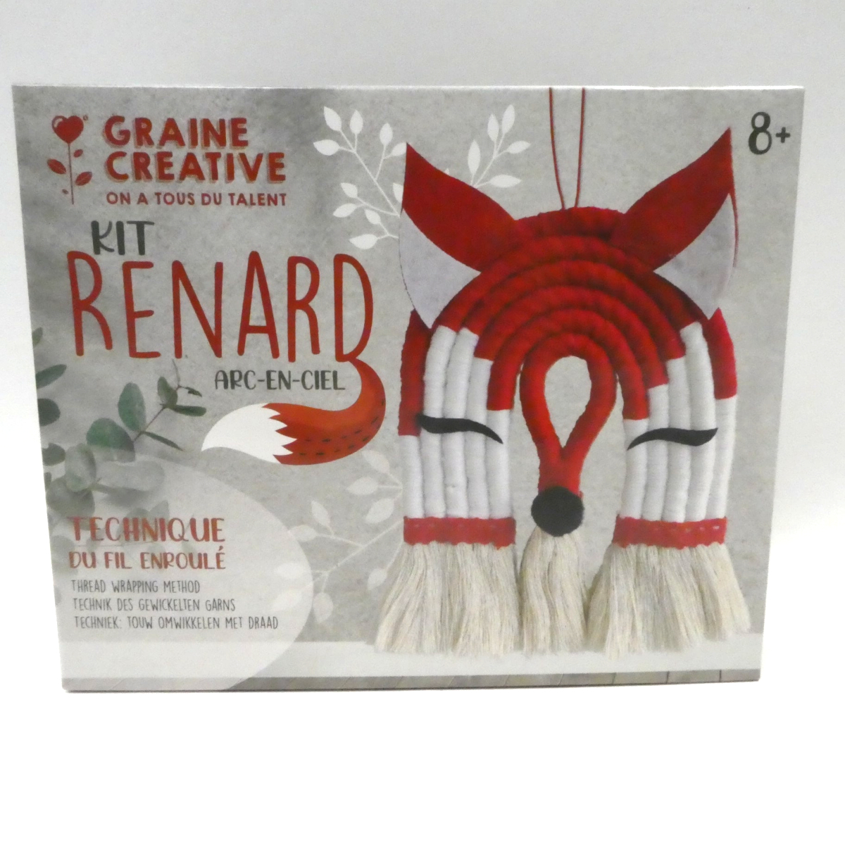 Kit Macramé Arc en Ciel Renard GRAINE CREATIVE