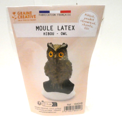 Moule Latex Hibou 7,5cm GRAINE CRÉATIVE