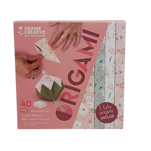 origami fleuris graine creative