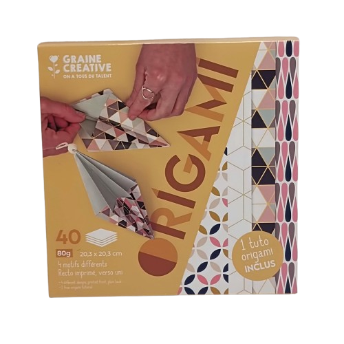 origami géométrique graine creative