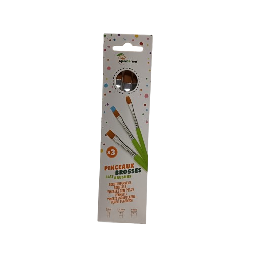 pinceaux plat avenue mandarine