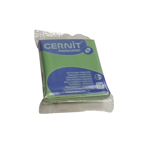 cernit translucide vert citron 605