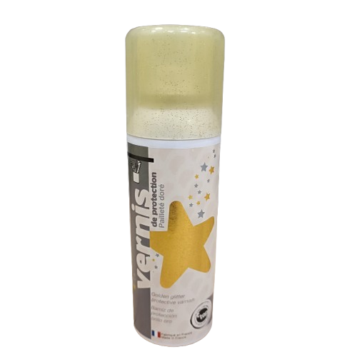 vernis pailleté doré