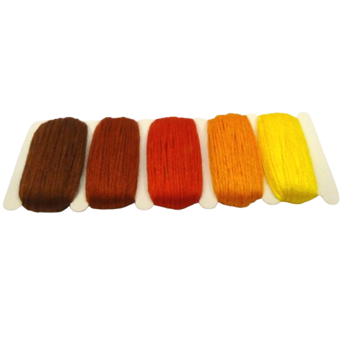 fils à broder tons rouge rayher