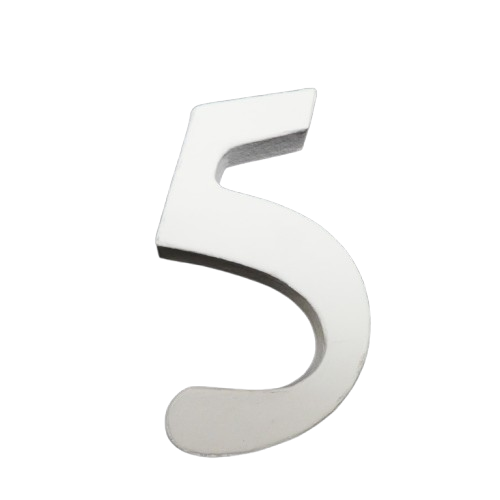 chiffre decopatch 12 cm 5