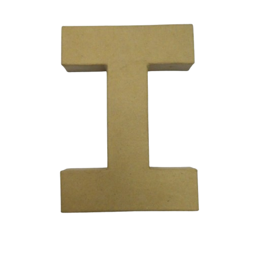 lettre papier mâché 20 cm I