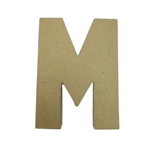 lettre papier mâché 20 cm M