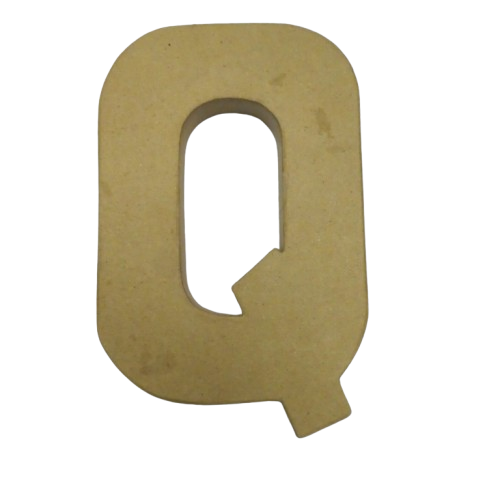lettre papier mâché 20 cm Q