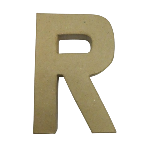 lettre papier mâché 20 cm R