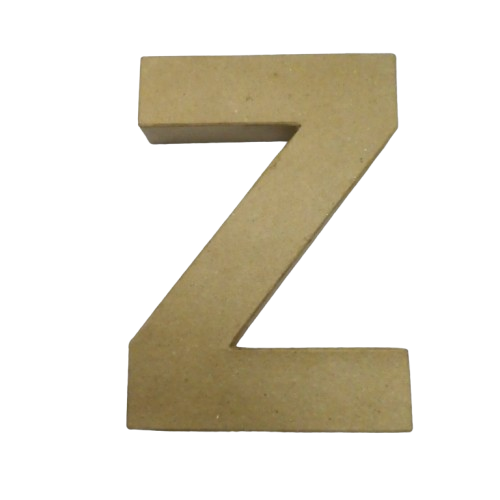 lettre papier mâché 20 cm Z