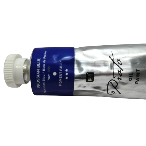 peinture à lhuile bleu prusse