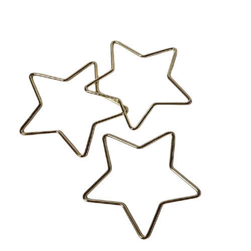 étoiles dorées métal