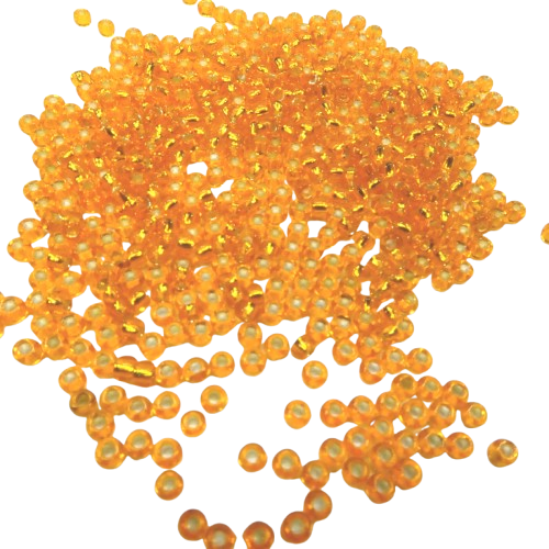 perles de rocaille 2 mm orange rosé