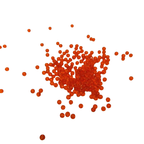 perles de rocaille 2 mm orange