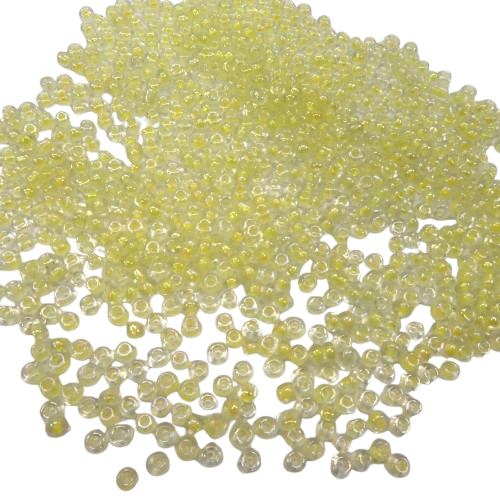 perles de rocaille 2 mm jaunes