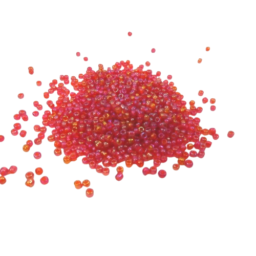 perles de rocaille 2 mm rouge rosé