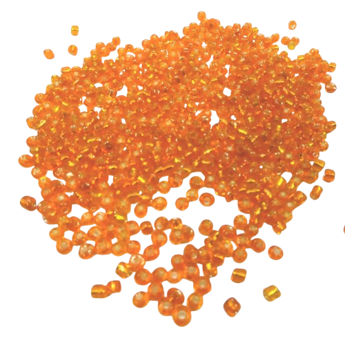 perles de rocaille 2 mm orange