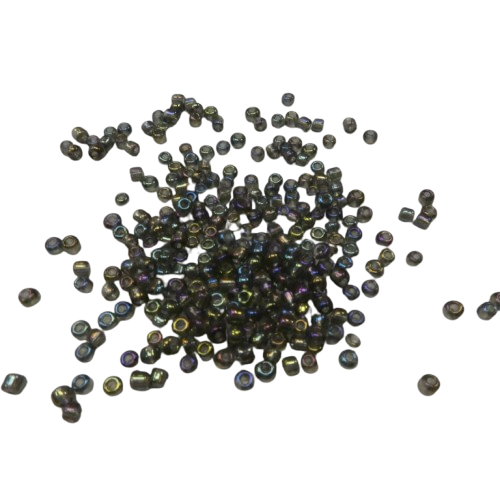 perles de rocaille 2 mm noir holo