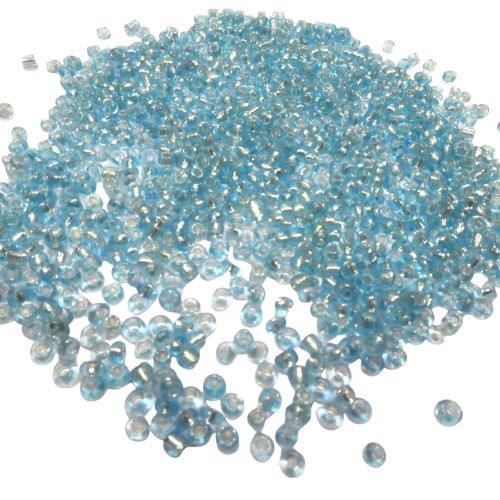 perles de rocaille 2 mm bleues