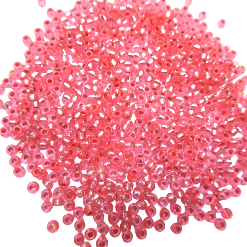 perles de rocaille 2 mm roses
