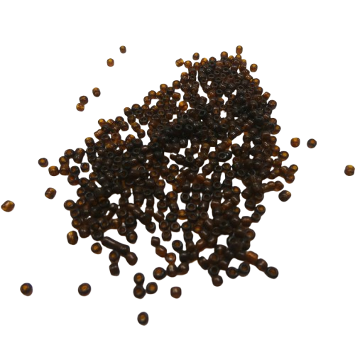 perles de rocaille 2 mm marron