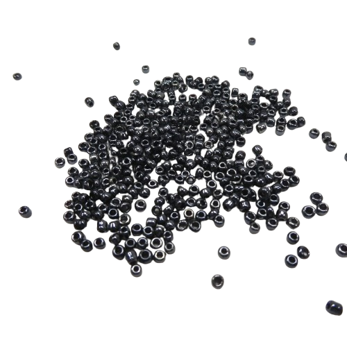 perles de rocaille 2 mm marrons