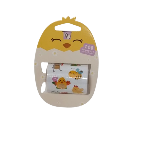 rouleau gommettes paques